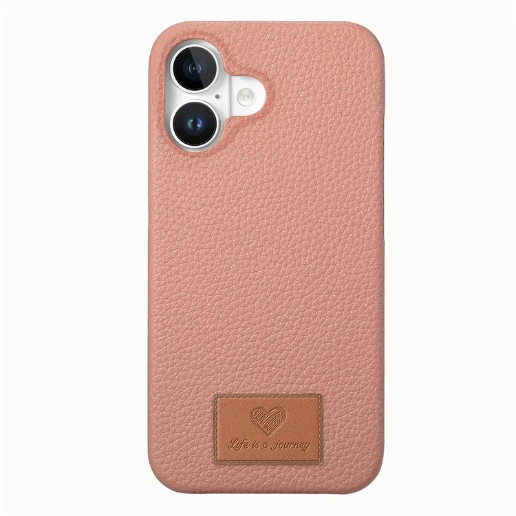 Y5 For iPhone 16 Plus Case Litchi Texture Leather+TPU Slim Phone Cover