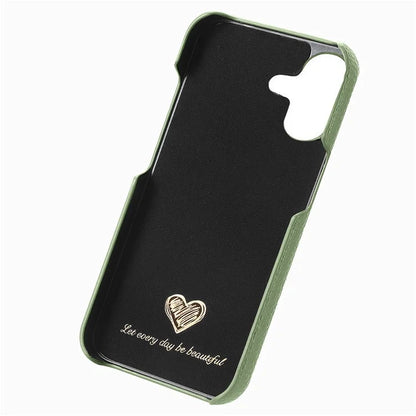 Y5 For iPhone 16 Plus Case Litchi Texture Leather+TPU Slim Phone Cover