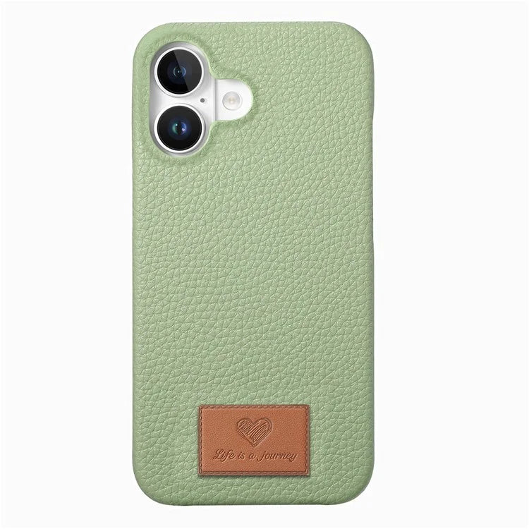 Y5 For iPhone 16 Plus Case Litchi Texture Leather+TPU Slim Phone Cover