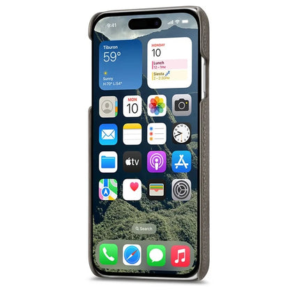 Y5 For iPhone 16 Plus Case Litchi Texture Leather+TPU Slim Phone Cover