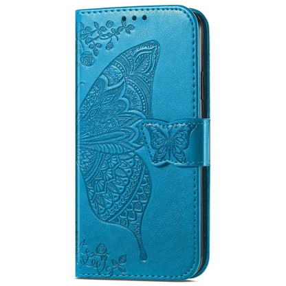 For iPhone 16 Pro Max Case PU Leather Wallet Phone Cover Butterfly Pattern