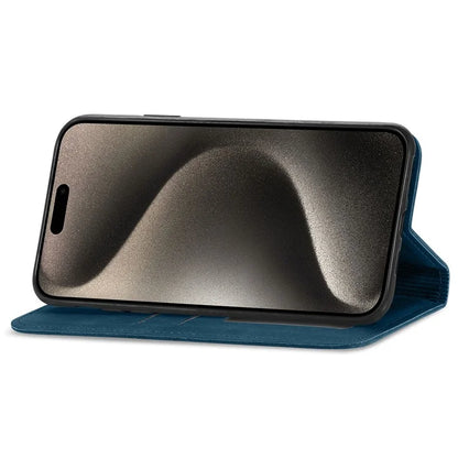 For iPhone 16 Pro Max Case Skin Touch Feeling Leather Wallet Phone Cover Magnetic Absorption