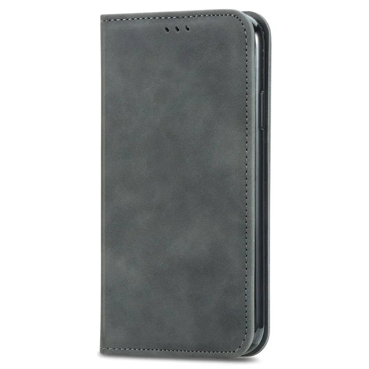For iPhone 16 Case Skin Touch Feeling Leather Phone Cover Magnetic Absorption