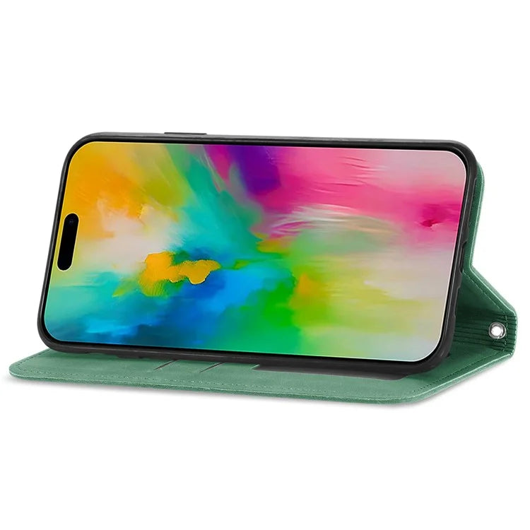 For iPhone 16 Case Skin Touch Feeling Leather Phone Cover Magnetic Absorption