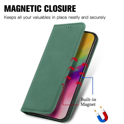 For iPhone 16 Case Skin Touch Feeling Leather Phone Cover Magnetic Absorption