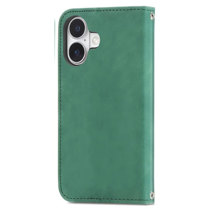 For iPhone 16 Case Skin Touch Feeling Leather Phone Cover Magnetic Absorption