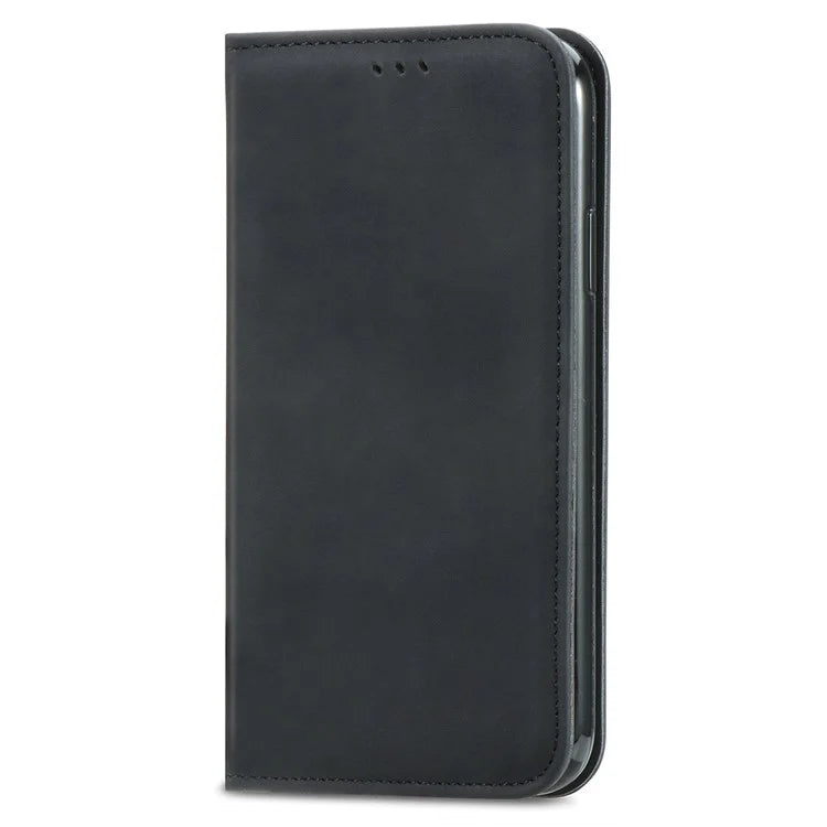 For iPhone 16 Case Skin Touch Feeling Leather Phone Cover Magnetic Absorption