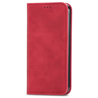 For iPhone 16 Case Skin Touch Feeling Leather Phone Cover Magnetic Absorption