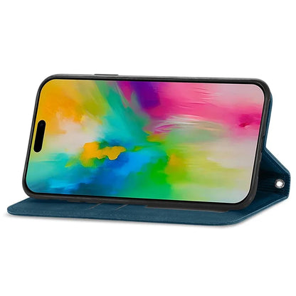 For iPhone 16 Case Skin Touch Feeling Leather Phone Cover Magnetic Absorption