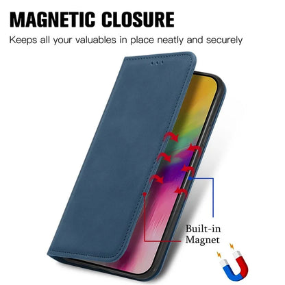 For iPhone 16 Case Skin Touch Feeling Leather Phone Cover Magnetic Absorption