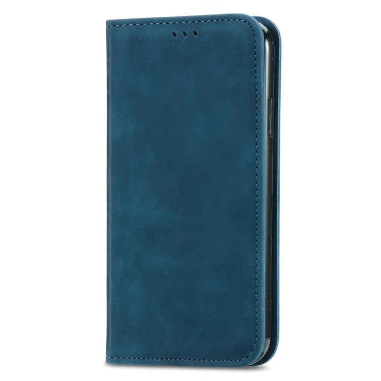 For iPhone 16 Case Skin Touch Feeling Leather Phone Cover Magnetic Absorption