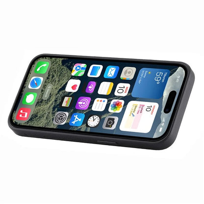 D11 For iPhone 16 Plus Case Wristband Leather + TPU Phone Cover