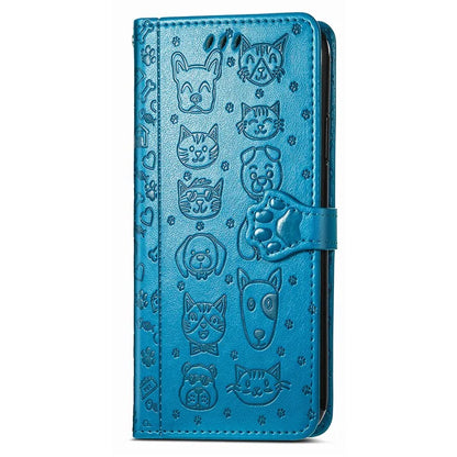 For iPhone 16 Pro Case Leather Wallet Flip Phone Cover Cute Cat Dog Pattern