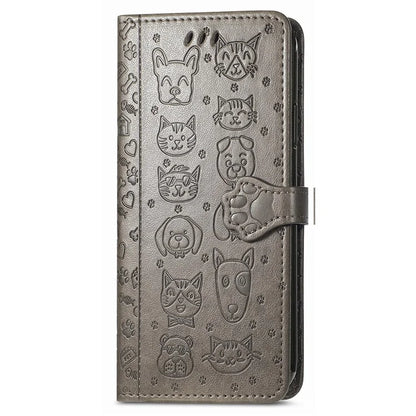 For iPhone 16 Plus Case Leather Wallet Flip Phone Cover Cute Cat Dog Pattern