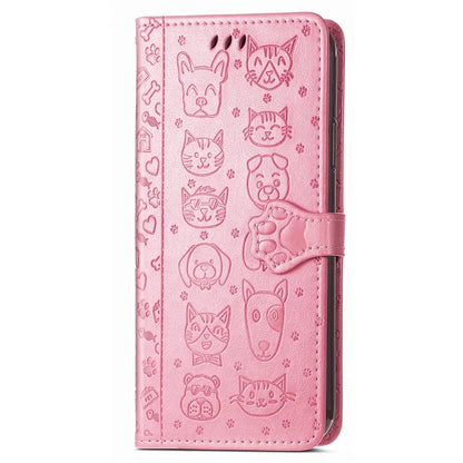 For iPhone 16 Plus Case Leather Wallet Flip Phone Cover Cute Cat Dog Pattern
