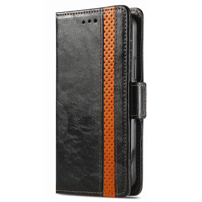 CASENEO 002 Series For iPhone 16 Pro Max Case Stand Wallet Splicing PU Leather Cover