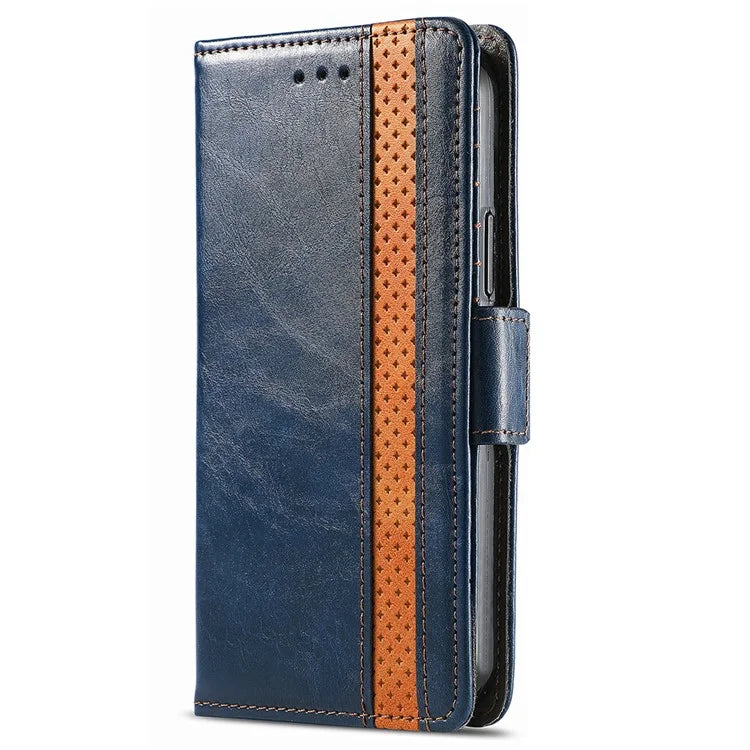 CASENEO 002 Series For iPhone 16 Pro Max Case Stand Wallet Splicing PU Leather Cover