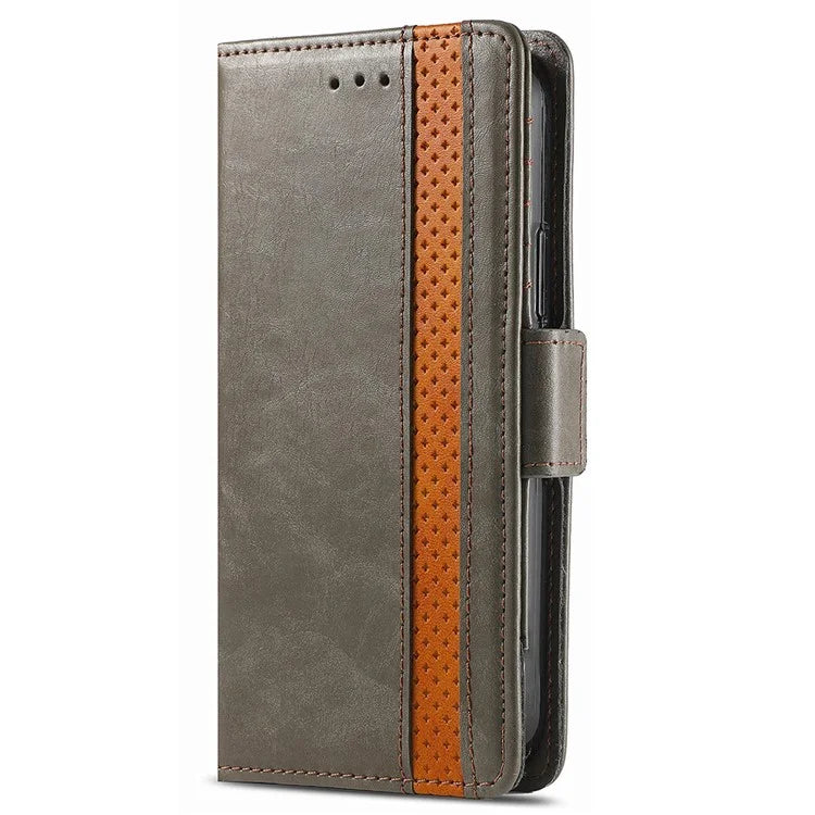 CASENEO 002 Series For iPhone 16 Pro Max Case Stand Wallet Splicing PU Leather Cover