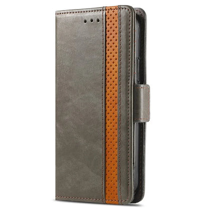 CASENEO 002 Series For iPhone 16 Case Stand Wallet Splicing PU Leather Cover