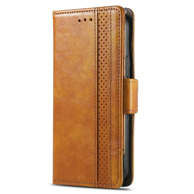 CASENEO 002 Series For iPhone 16 Case Stand Wallet Splicing PU Leather Cover