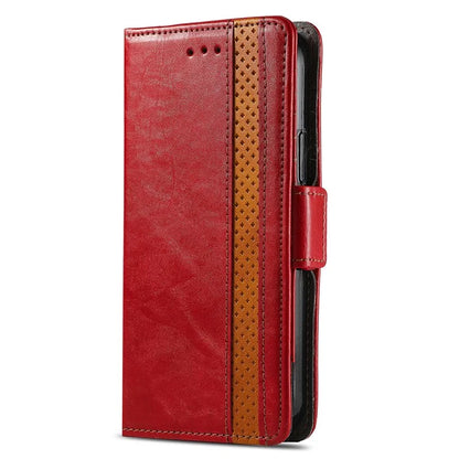 CASENEO 002 Series For iPhone 16 Case Stand Wallet Splicing PU Leather Cover