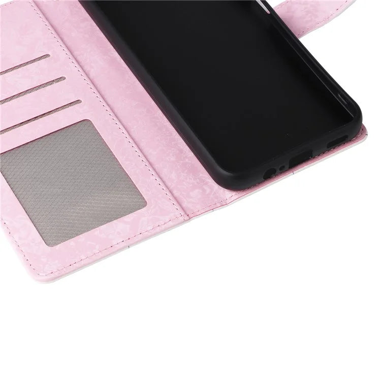 For Samsung Galaxy A16 5G Case RFID Blocking Flower Leather Phone Cover