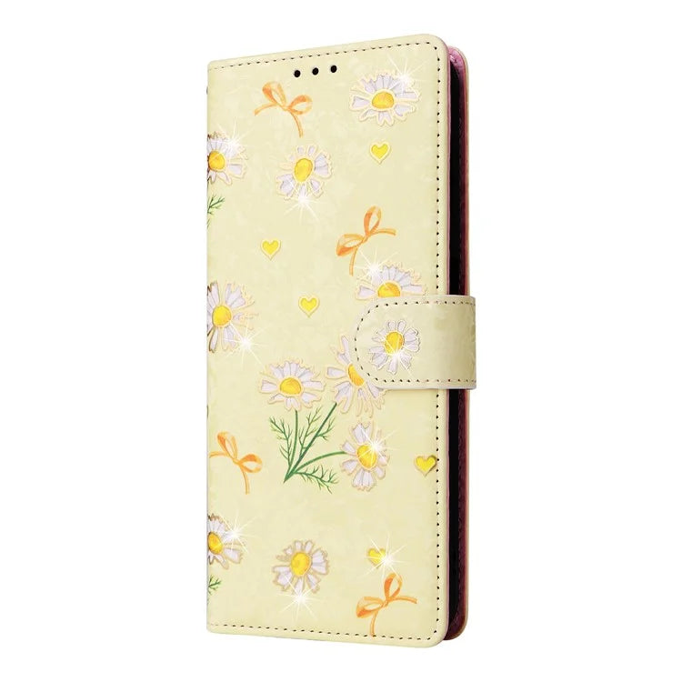 For Samsung Galaxy A16 5G Case RFID Blocking Flower Leather Phone Cover