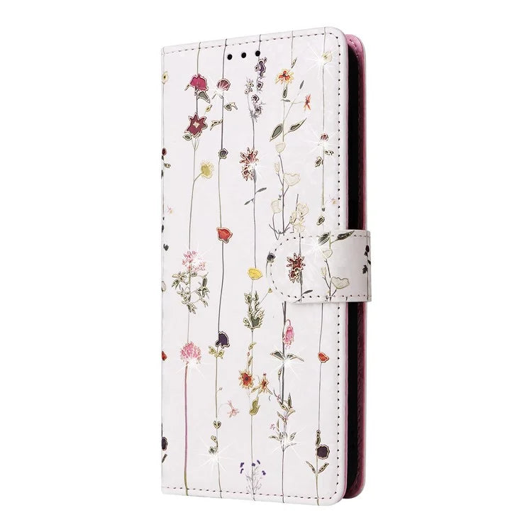 For Samsung Galaxy A16 5G Case RFID Blocking Flower Leather Phone Cover