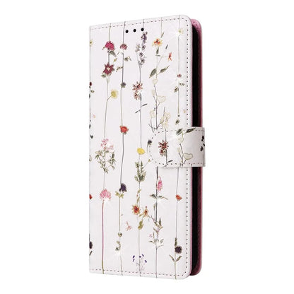 For Samsung Galaxy A16 5G Case RFID Blocking Flower Leather Phone Cover
