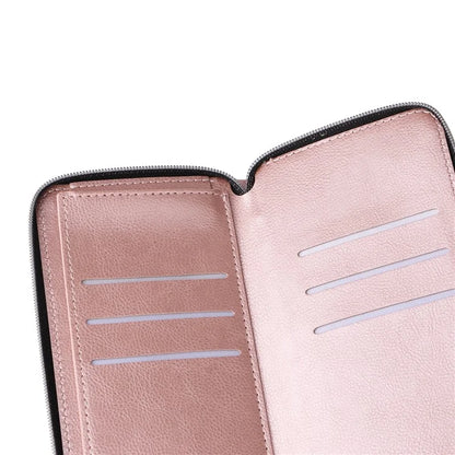 For Samsung Galaxy A16 5G Case Zipper Pocket PU Leather Phone Cover with Hand Strap