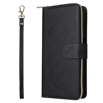 For Samsung Galaxy A16 5G Case Zipper Pocket PU Leather Phone Cover with Hand Strap