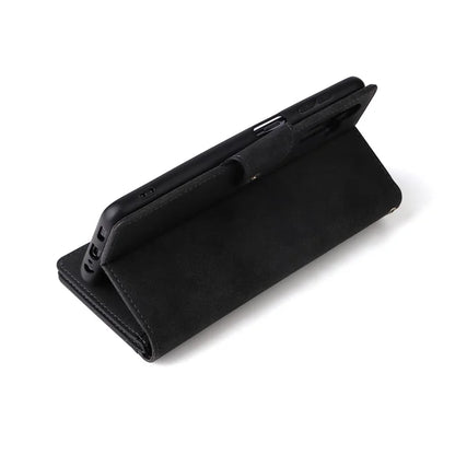 For Samsung Galaxy A16 5G Case Zipper Wallet Leather Stand Phone Cover Rivet Decor