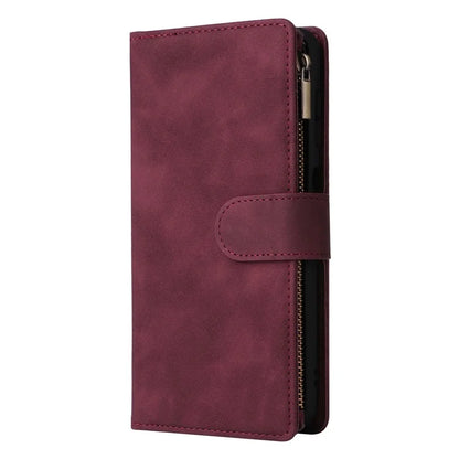 For Samsung Galaxy A16 5G Case Zipper Wallet Multiple Card Slots Leather Phone Cover