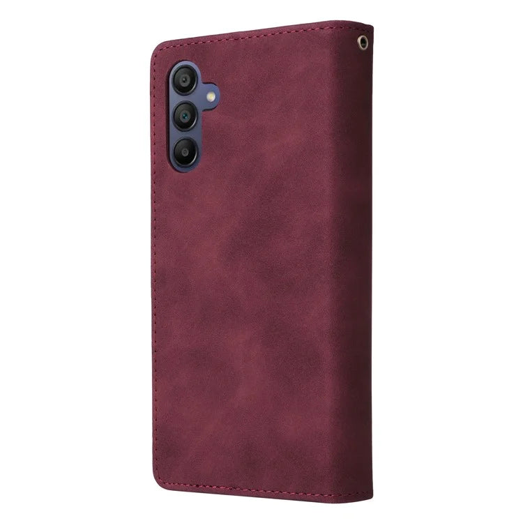 For Samsung Galaxy A16 5G Case Zipper Wallet Multiple Card Slots Leather Phone Cover