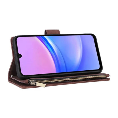 For Samsung Galaxy A16 5G Case Zipper Wallet Multiple Card Slots Leather Phone Cover