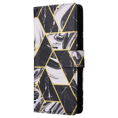 For Samsung Galaxy A16 5G Case Lacquered Marble Pattern Leather Phone Cover