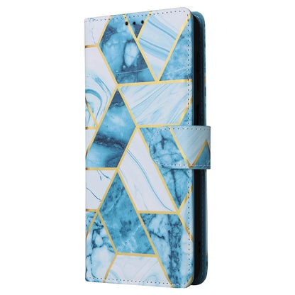 For Samsung Galaxy A16 5G Case Lacquered Marble Pattern Leather Phone Cover