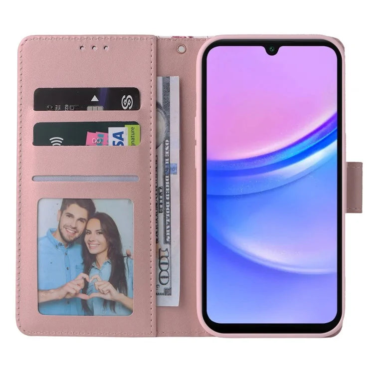 For Samsung Galaxy A16 5G Case Lacquered Marble Pattern Leather Phone Cover