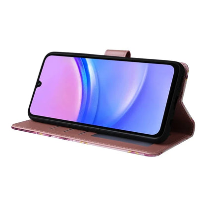 For Samsung Galaxy A16 5G Case Lacquered Marble Pattern Leather Phone Cover