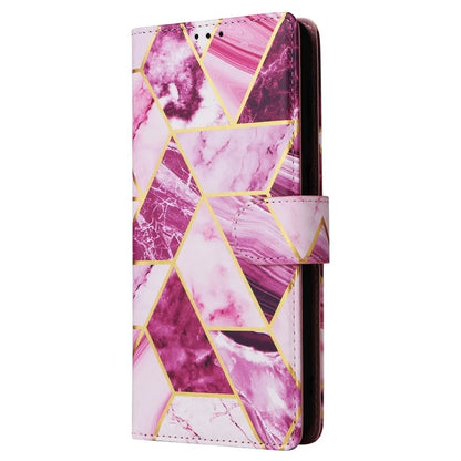 For Samsung Galaxy A16 5G Case Lacquered Marble Pattern Leather Phone Cover