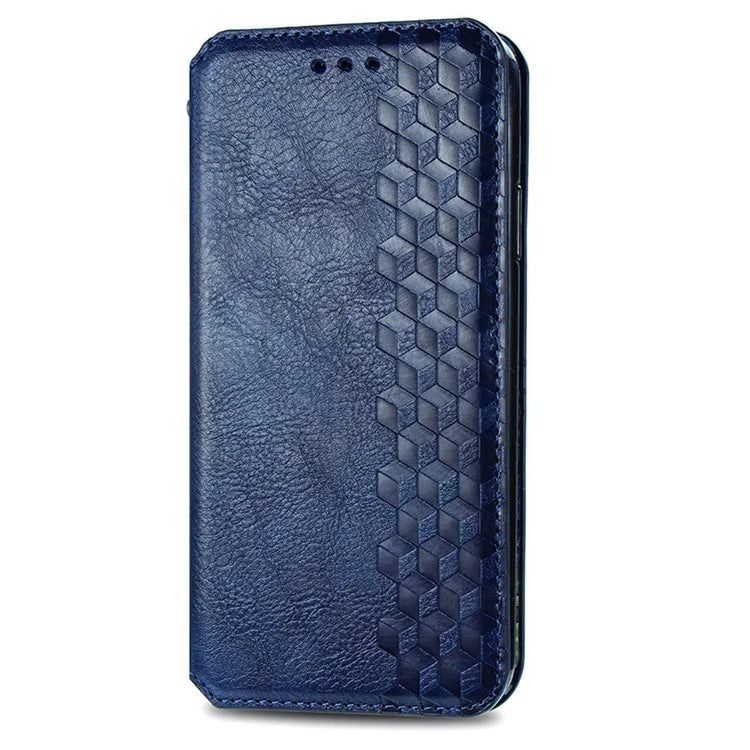 For Samsung Galaxy A16 5G Case Rhombus Imprint PU Leather Wallet Phone Cover