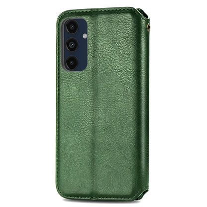 For Samsung Galaxy A16 5G Case Rhombus Imprint PU Leather Wallet Phone Cover