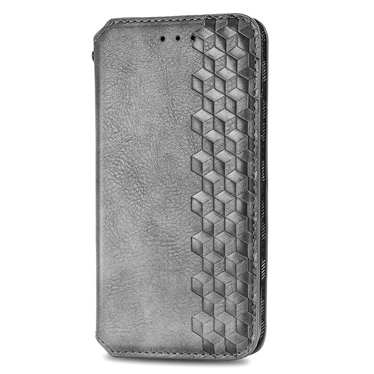 For Samsung Galaxy A16 5G Case Rhombus Imprint PU Leather Wallet Phone Cover