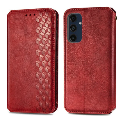 For Samsung Galaxy A16 5G Case Rhombus Imprint PU Leather Wallet Phone Cover