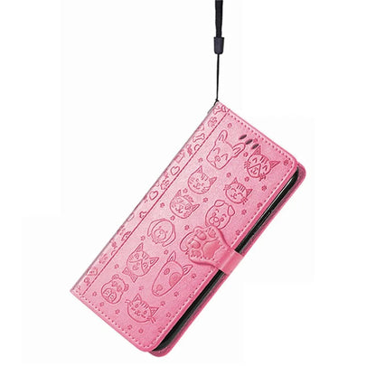 For Samsung Galaxy A16 5G Case Leather Wallet Flip Phone Cover Cute Cat Dog Pattern