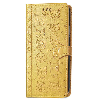 For Samsung Galaxy A16 5G Case Leather Wallet Flip Phone Cover Cute Cat Dog Pattern