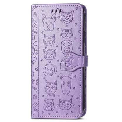 For Samsung Galaxy A16 5G Case Leather Wallet Flip Phone Cover Cute Cat Dog Pattern