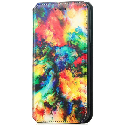 CASENEO 001 Series for Samsung Galaxy A16 5G Case RFID Blocking Wallet Leather Cover Pattern Print