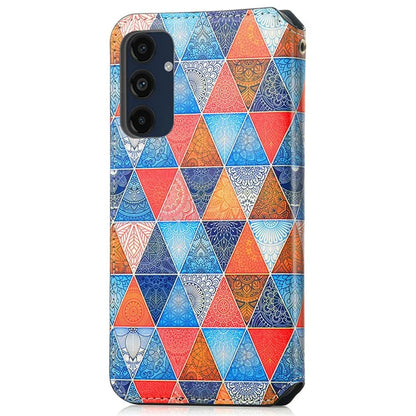 CASENEO 001 Series for Samsung Galaxy A16 5G Case RFID Blocking Wallet Leather Cover Pattern Print