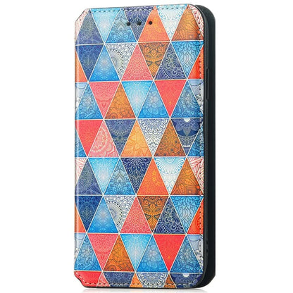 CASENEO 001 Series for Samsung Galaxy A16 5G Case RFID Blocking Wallet Leather Cover Pattern Print